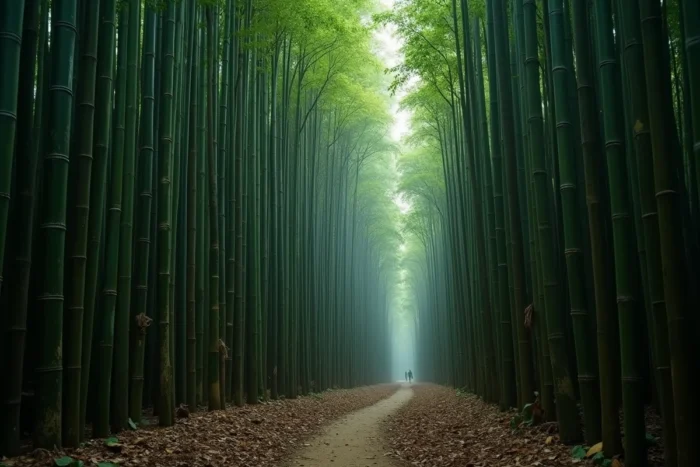 Forêt de bambous dense en Asie du Sud-Est évoquant les pratiques historiques de torture au bambou